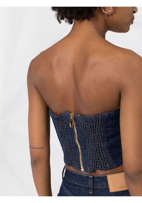 Blue denim cropped top - MAGDA BUTRYM  women MAGDA BUTRYM | 104722NVY